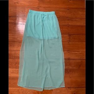 Sheer maxi skirt